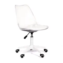 GRUPO CB - Silla Giratoria Acolchada Modelo Eames Transparente