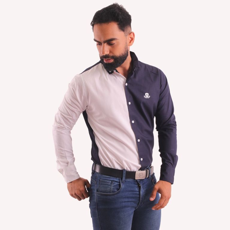 Camisa Manga Larga Hombre 100% Algodón Pima Piero Biani