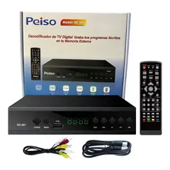 SEISA - Decodificador TV Sintonizador de Señal Digital Canales Full HD