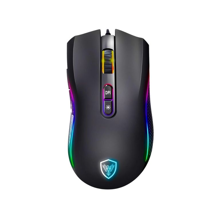 Mouse Gamer Kripton 12800 Dpi Rgb 7 Botones