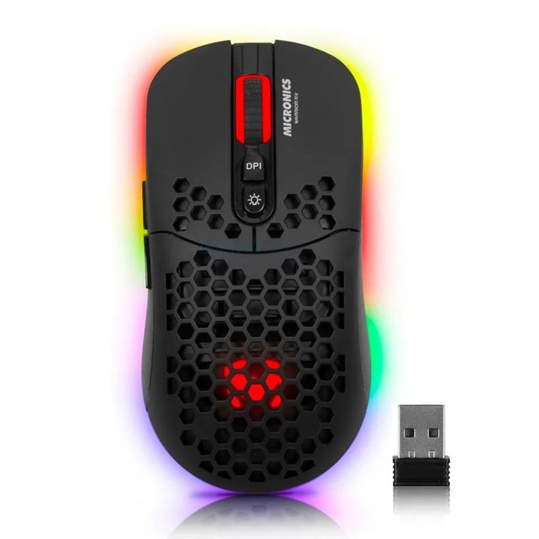 Mouse Gamer Inalambrico Warrior Rgb 7botones 1600Dpi