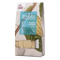 BAKAU - Chocolate Blanco Vegano Sin Azúcar Bakáu 43% Cacao x 250g