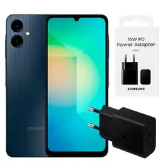 SAMSUNG - Galaxy A06 4GB RAM 64GB Negro + Adaptador 15W