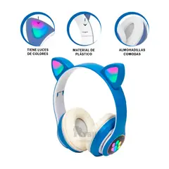 RYBIU IMPORT - Orejera Funcional y con Buen Sonido Azul Y+Ligas de Regalo