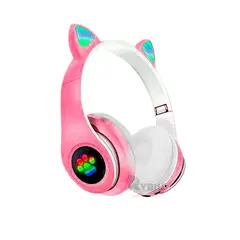 RYBIU IMPORT - Auriculares Comodos Tipo Gato Tono Fucsia Y+Gift MiniAgenda