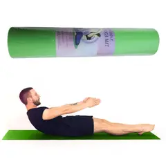 GENERICO - Mat Tapete para yoga pilates gimnasia de goma EVA - Verde