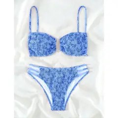 GENERICO - CONJUNTO BIKINI SEXY CON COPA Y FORRO