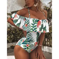 GENERICO - TRAJE DE BAÑO ENTERO CON COPA Y FORRO TIPO RUMBERA