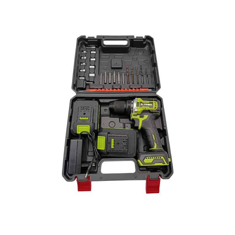 Taladro Inalámbrico 13mm 21V Il Fine + Set de Herramientas