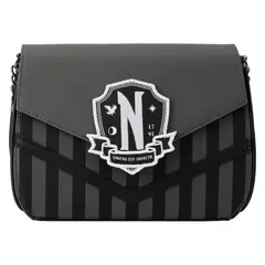 LOUNGEFLY - Cartera Crossbody Merlina Addams_.