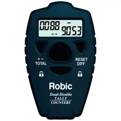 ROBIC - Contador M467 Dual con Tono Vueltas Personas y más - Negro_.