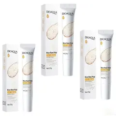 BIOAQUA - PACK 3 CONTORNO DE OJOS DE ARROZ