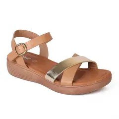 STHEF - SANDALIA MUJER CASUAL CAMEL 7999
