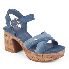 STHEF - SANDALIA MUJER CASUAL JEANS 8046