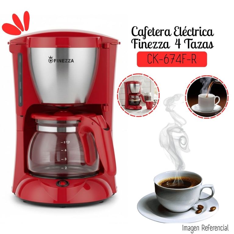 Cafetera CK-674F-R Rojo