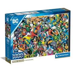 Clementoni - ROMPECABEZAS 1000 PZAS. DC COMICS LIGA DE LA JUSTICIA