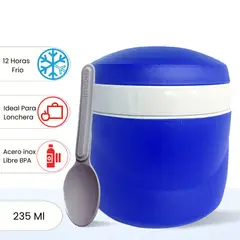 THERMOS - Conservador de comida para niños Snack Jar 235 Ml Azul