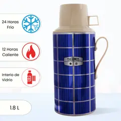 THERMOS - Termo de Bebida para Hogar ESCOCÉS 1.8 Lt Azul