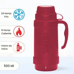 THERMOS - Termo de Bebida SUNSET 500 Ml Rojo