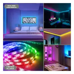 RYBIU IMPORT - Led con Iluminacion Controlada Multicolor Y+Gift MiniAgenda