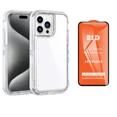 SPACE - CASE 360 PARA IPHONE 12PRO MAX 3 EN 1 ANTY SHOCK +MICA