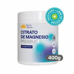 GENERICO - Citrato de Magnesio Puro Premium Hidratado x 400 g - Smart Blends