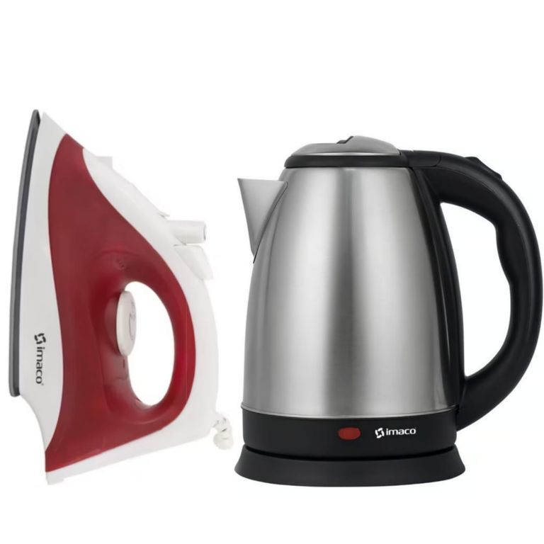 COMBO Plancha a vapor ETA600 + Hervidor Eléctrico 1.8 L KE1801