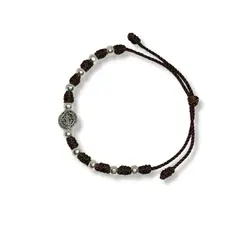 SANTORAL - Pulsera Denario San Benito Nudos - Bijoutería