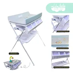 GENERICO - Bañera Cambiador de Bebé Celeste