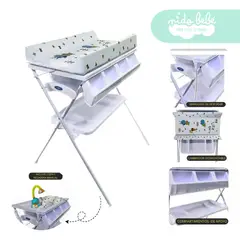 GENERICO - Bañera Cambiador de Bebé Blanco