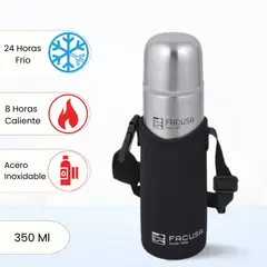 FACUSA - Termo de Bebida con Funda 350 Ml