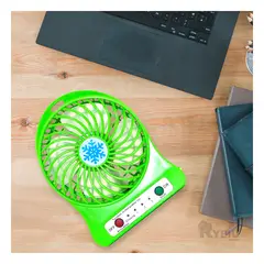 RYBIU IMPORT - Ventilador Mini Portatil Fresco y Compacto en Color Verde