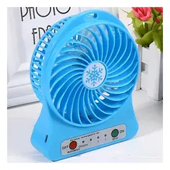 RYBIU IMPORT - Ventilador Mini Portatil Fresco y Compacto en Color Azul