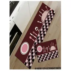 GENERICO - Set de 2 Alfombra Antideslizante Piso de Cocina