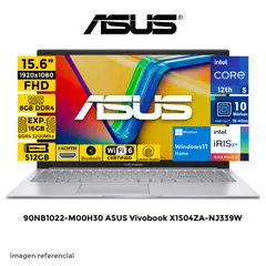 ASUS - Laptop VIVOBOOK X1504ZA-NJ339W Intel Core i5-1235U 8GB 512GB 15.62 FHD Windows 11Home