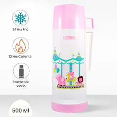THERMOS - Termo de Bebida para Hogar Vogue Niños 500ml Rosado