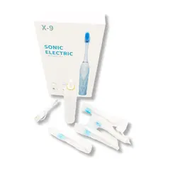 GENERICO - Cepillo de Diente Eléctrico Blanco con Repuesto con Cable