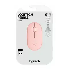 LOGITECH - Mouse Pebble M350 Silent Wireless Bluetooth Rose