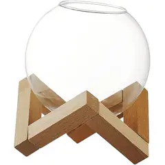 GENERICO - Copa De Vidrio Para Cocteles Con Soporte De Madera