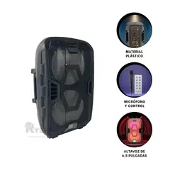 RYBIU IMPORT - Altavoz Perfecto para Fiestas Kts Y+Regalo Ligas para Peinar