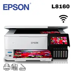 EPSON - Impresora Fotografica Multifuncional EcoTank L8160 Wifi A4
