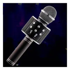 RYBIU IMPORT - Microfono Inalambrico en Color Negro Y+Papel de Regalo