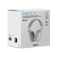 LOGITECH - AUDÍFONO CON MICRÓFONO ZONE VIBE 100 BLUETOOTH BLANCO