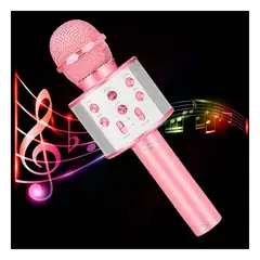 RYBIU IMPORT - Microfono Util con Bluetooth en Oro Rosado Y+Regalo Stickers