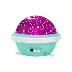 RYBIU IMPORT - Reflector de Estrellas Tono Verde Agua Y+Gift MiniAgenda