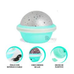 RYBIU IMPORT - Lampara Resistente en Verde Agua Y+Regalo Ligas para Peinar