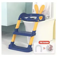 DOUX BEBE - Asiento Escalera Entrenamiento Para Niños AZUL CONEJITO
