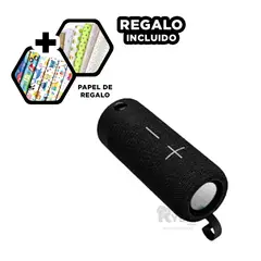 RYBIU IMPORT - Altavoz Lindo de Color Negro Y+Banderitas Adhesivas