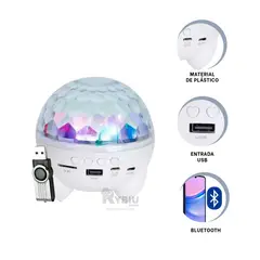 RYBIU IMPORT - Proyector para Fiestas Color Blanco Y+Envoltorio de Regalo