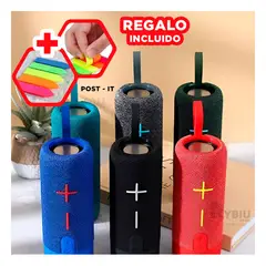 RYBIU IMPORT - Altavoz Ideal para Amantes de la Musica Rojo Y+Gift Stickers